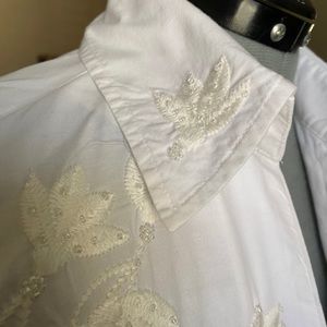 Embroidered Button up blouse